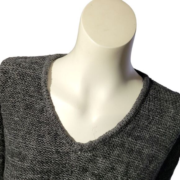Mossimo Knit V Neck Sweater XLong Skinny arms Small Gray - Picture 1 of 7